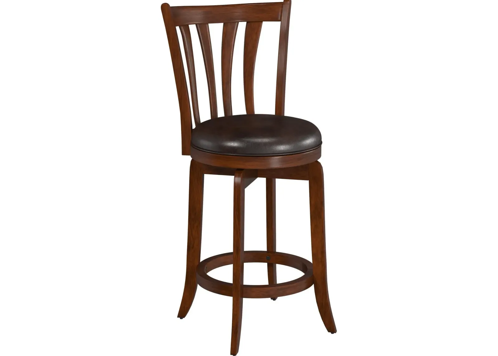 Roberta Swivel Counter-Height Stool -Brown