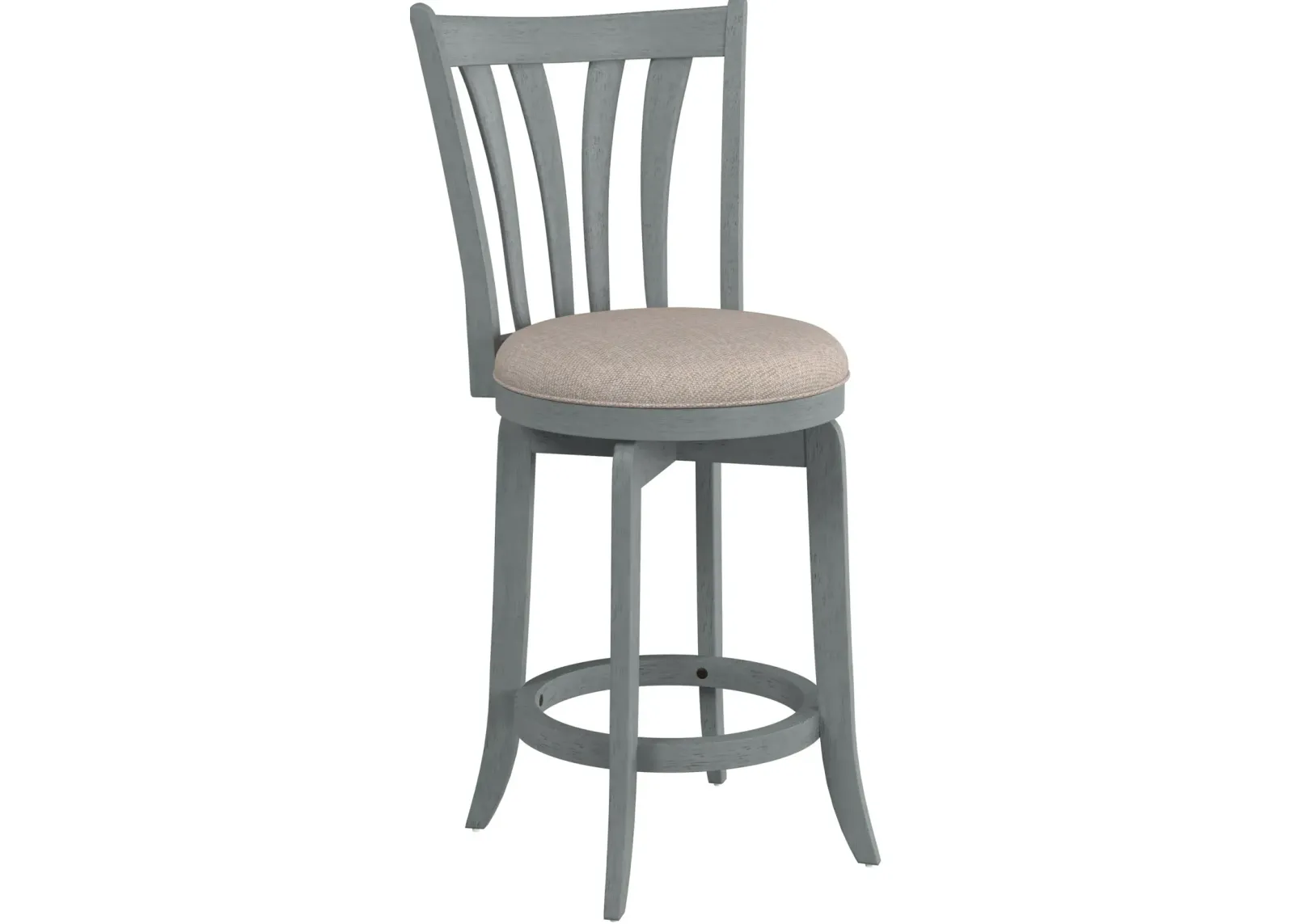 Roberta Swivel Counter-Height Stool - Blue