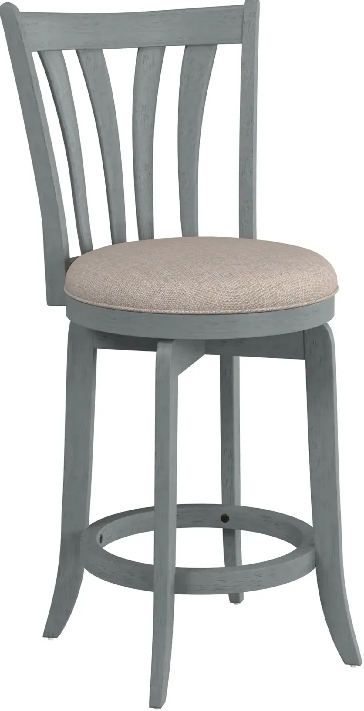 Roberta Swivel Counter-Height Stool - Blue