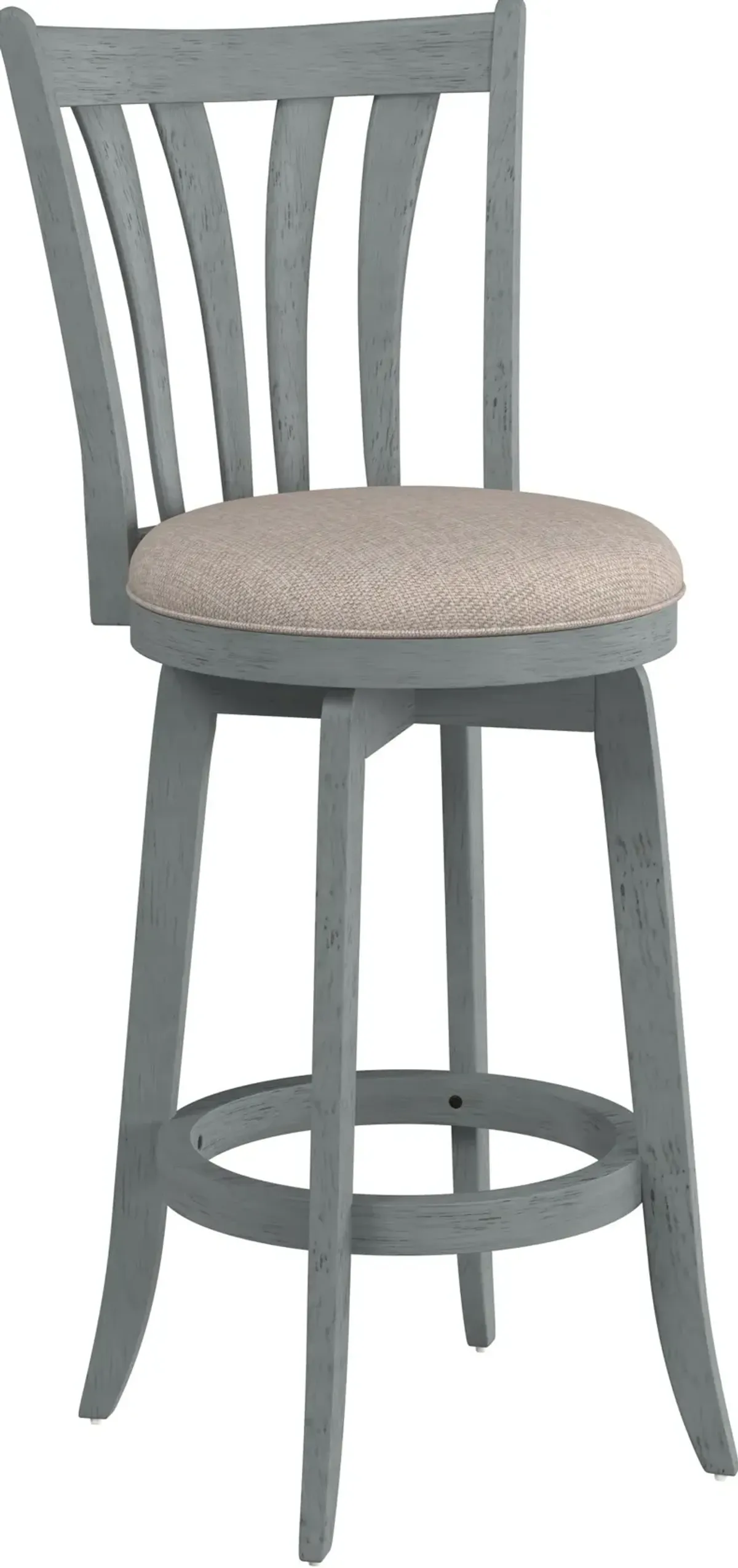 Roberta Swivel Bar Stool-  Blue