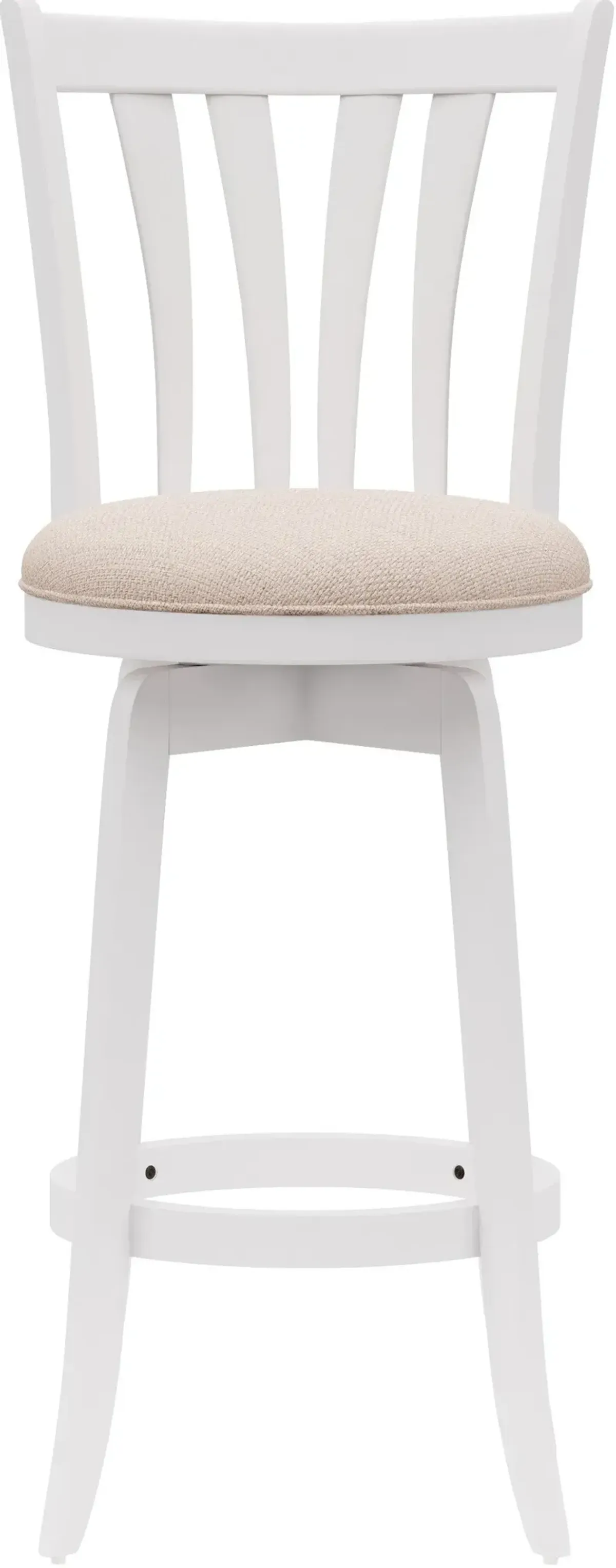 Roberta Swivel Bar Stool - White