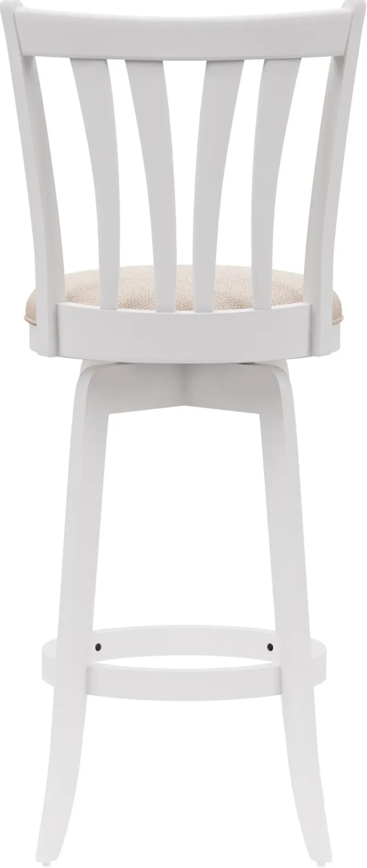 Roberta Swivel Bar Stool - White