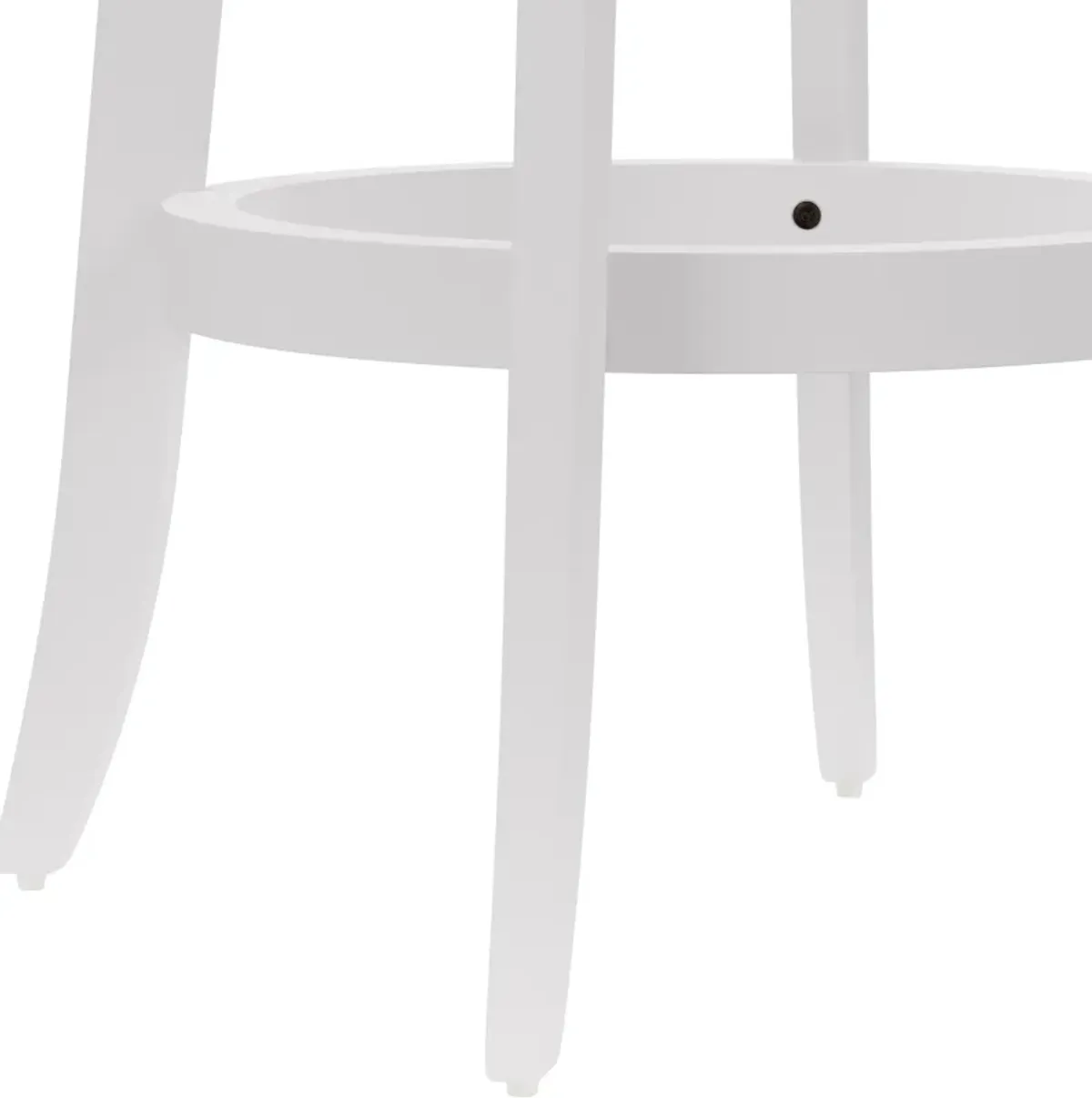 Roberta Swivel Bar Stool - White