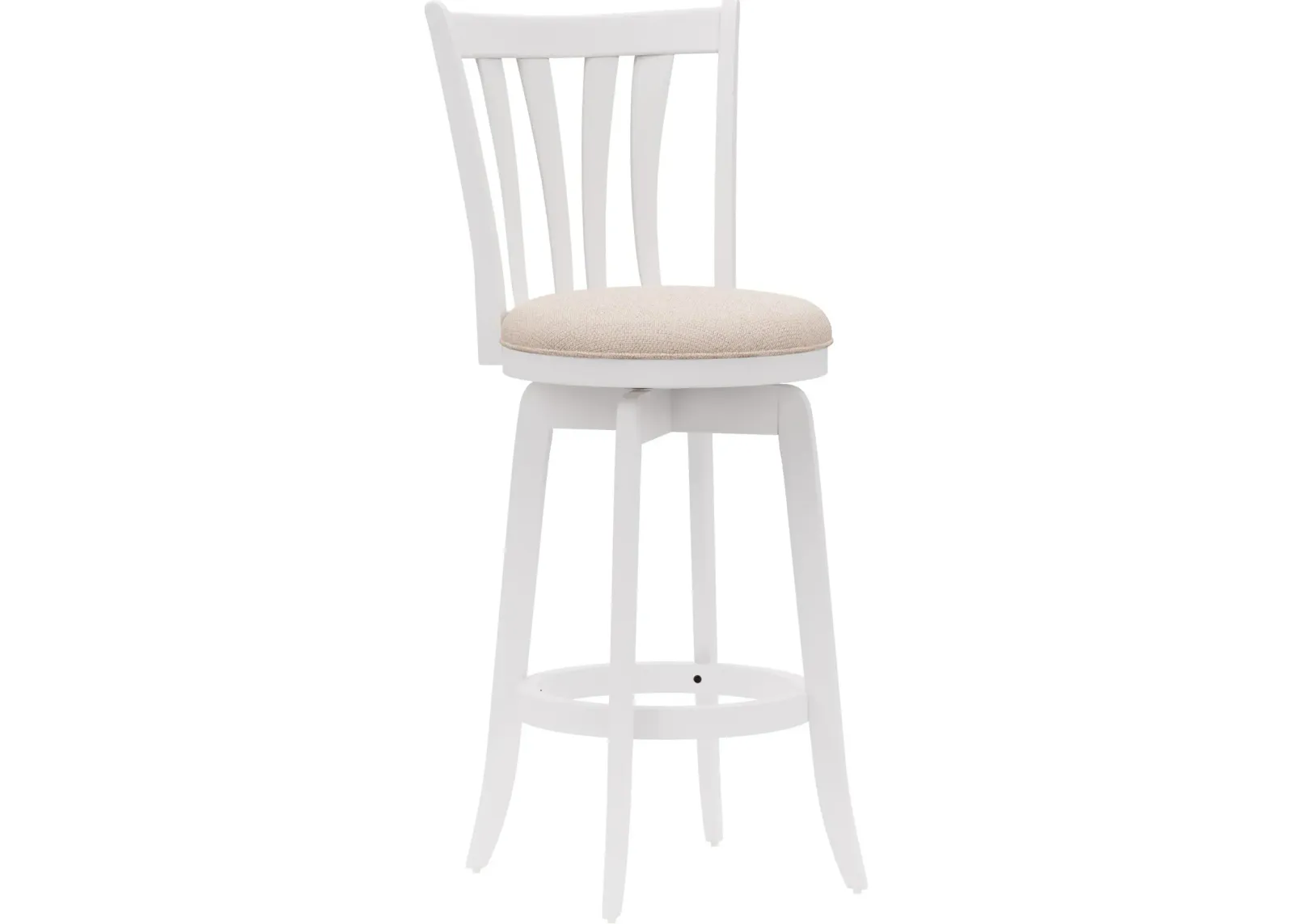 Roberta Swivel Bar Stool - White