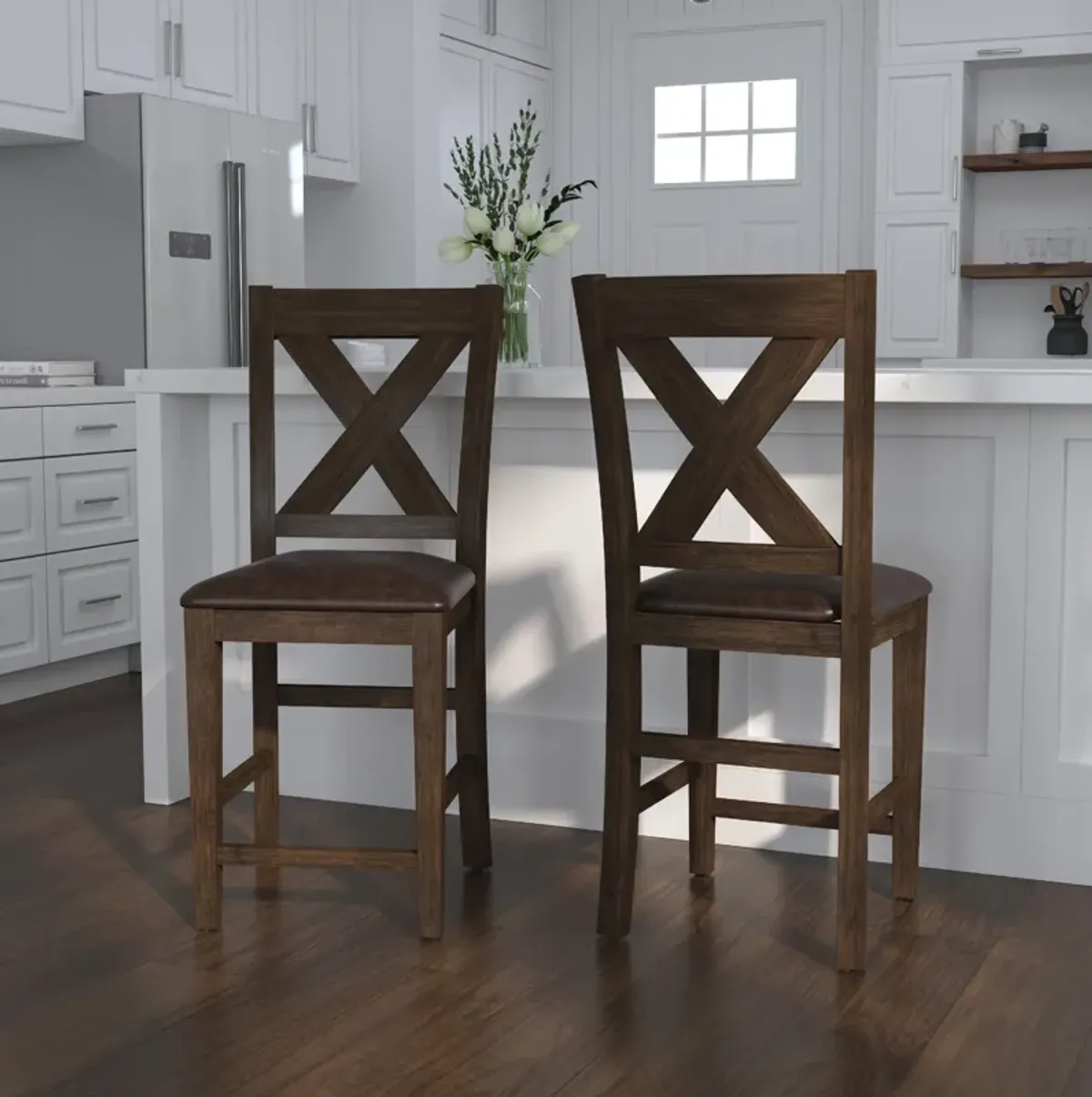 Werner Set Of 2 Counter-Height Stools