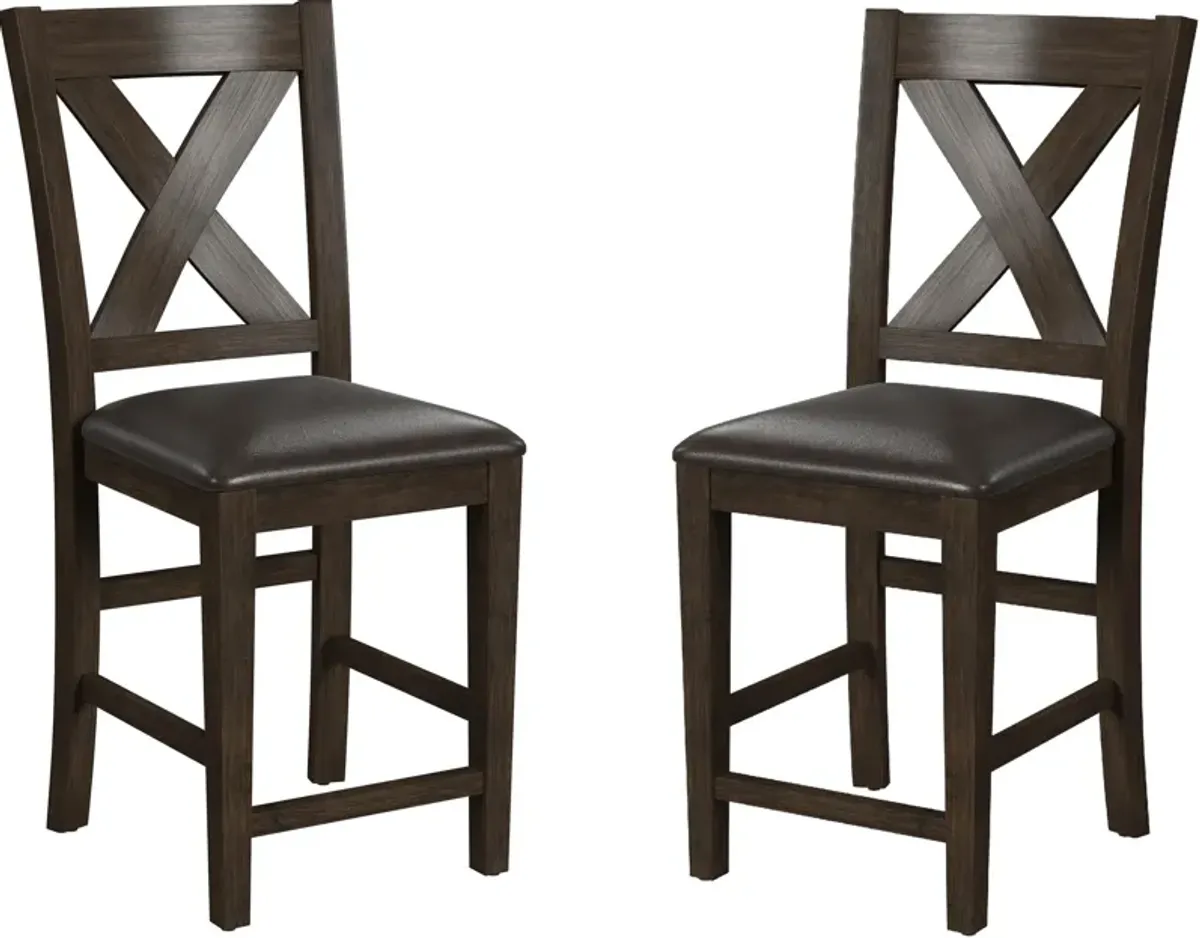 Werner Set Of 2 Counter-Height Stools