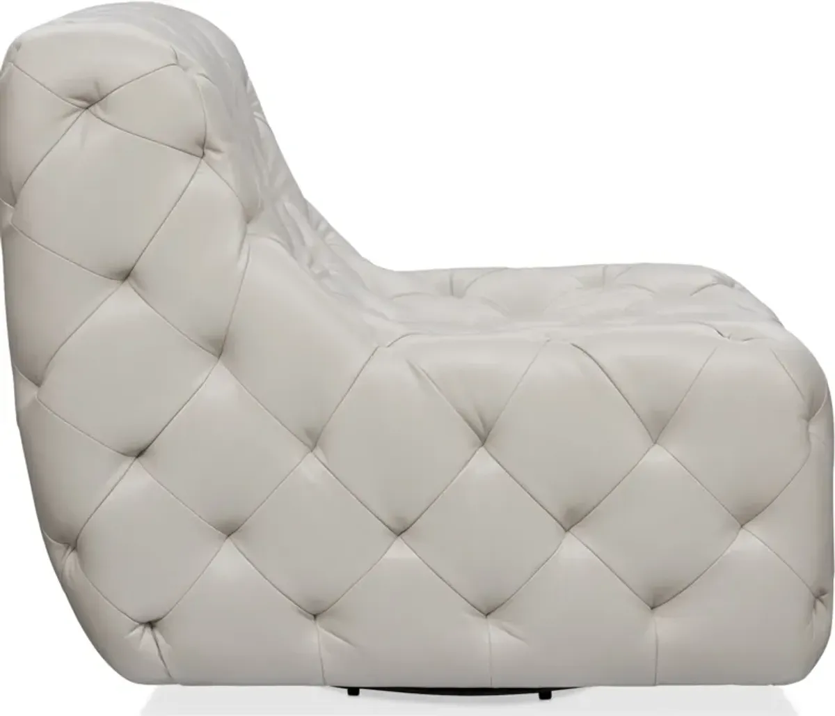 Elliot Armless Swivel Accent Chair - Ivory