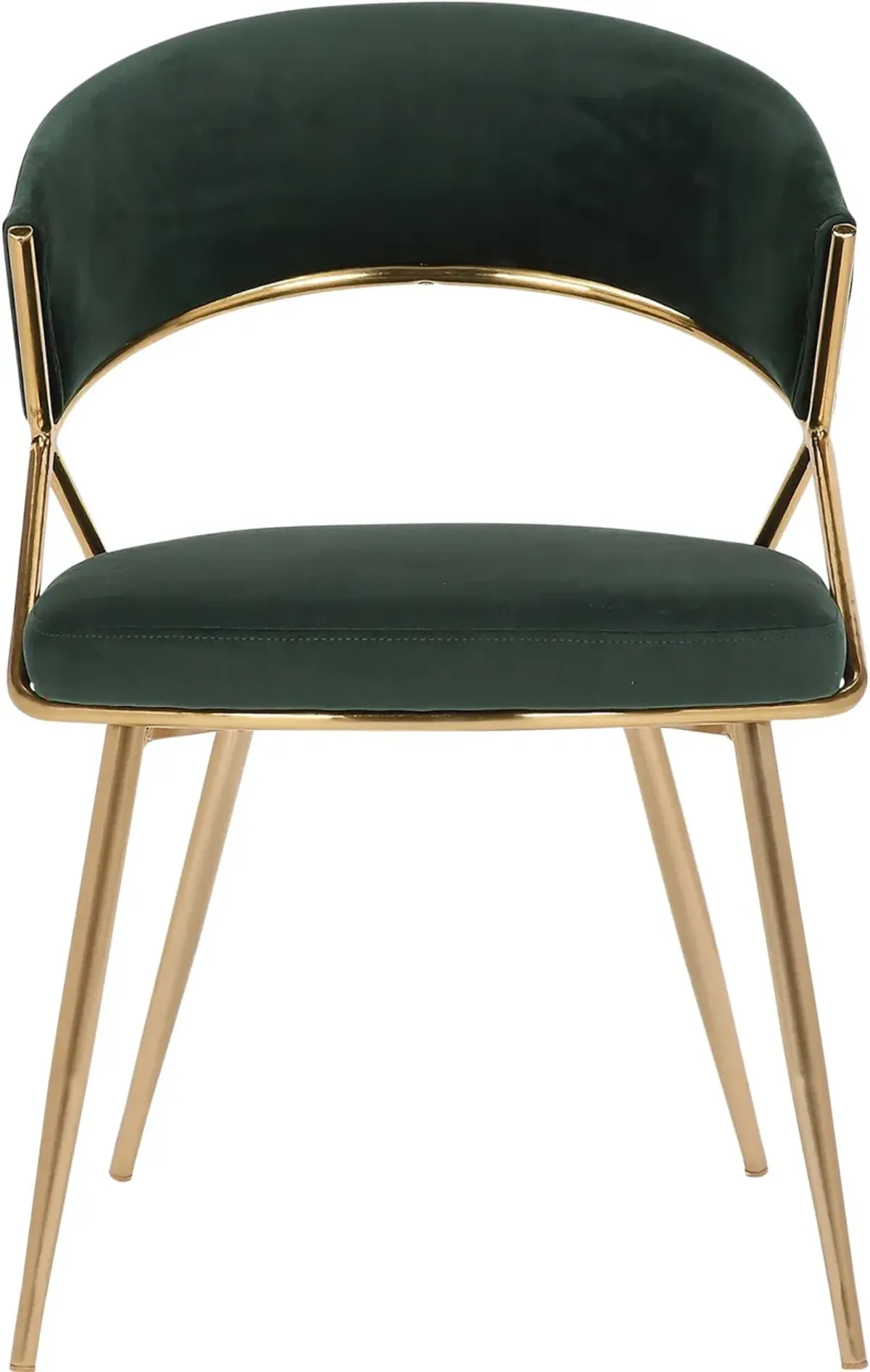 Cyntia 2-Piece Dining Chair Set - Green/Gold