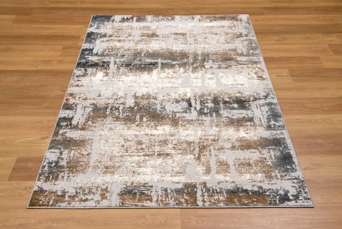 Davide 5' x 8' Area Rug - Gray/Beige