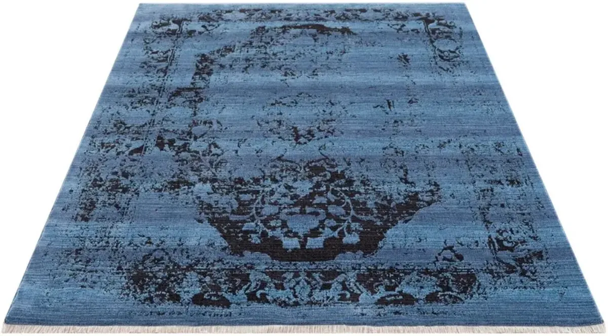 Tasha 5' x 8' Area Rug - Blue/Black