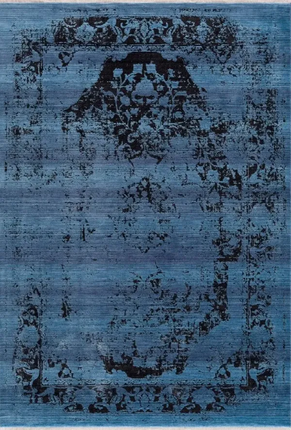 Tasha 8' x 11' Area Rug - Blue/Black