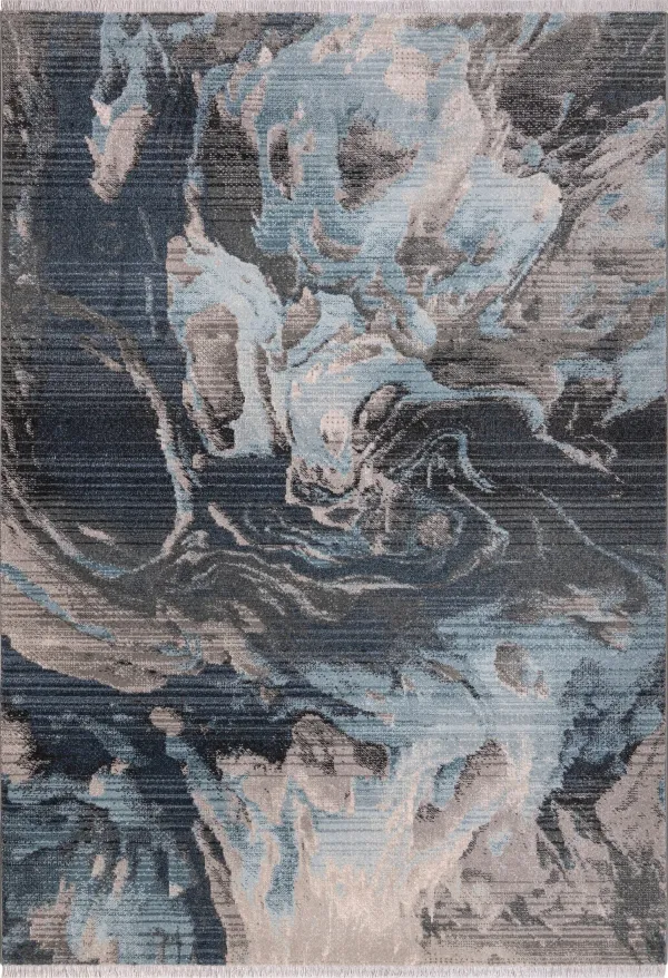 Ikenna 8' x 11' Area Rug - Blue/Gray