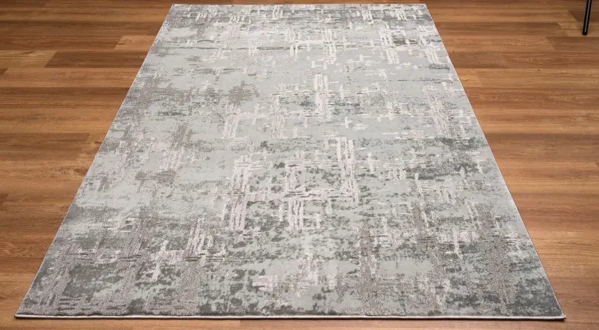 Allen 8' x 10 Area Rug -  Gray/Silver