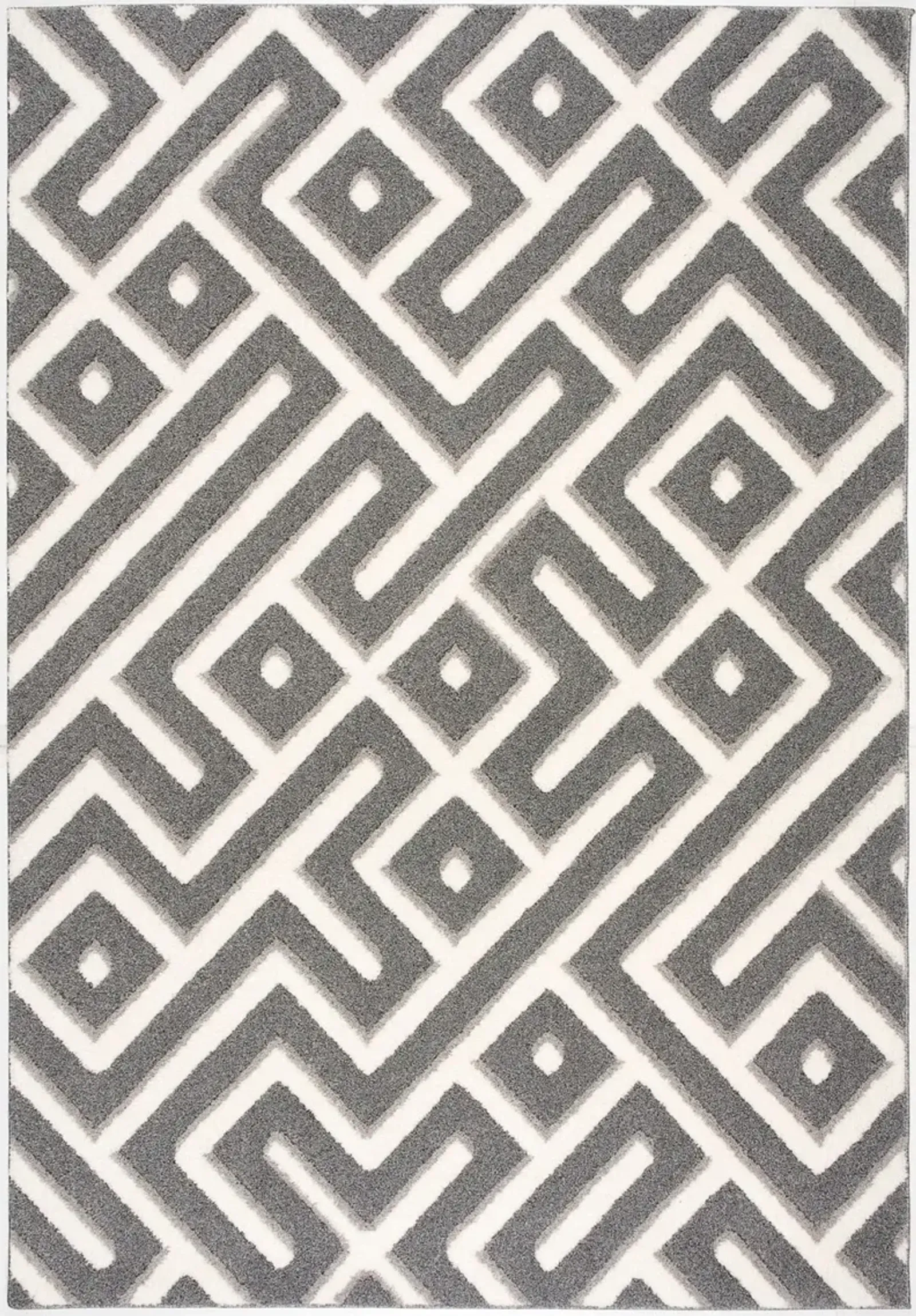 Deji 5' x 8' Area Rug -  Gray/White