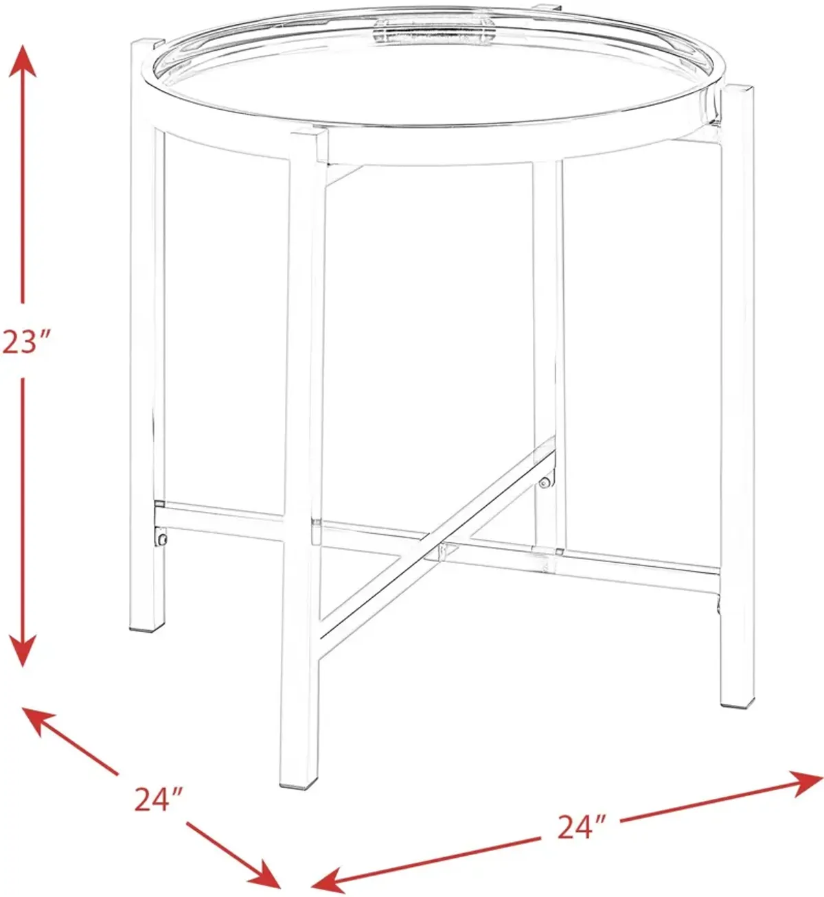 Meyers Round End Table