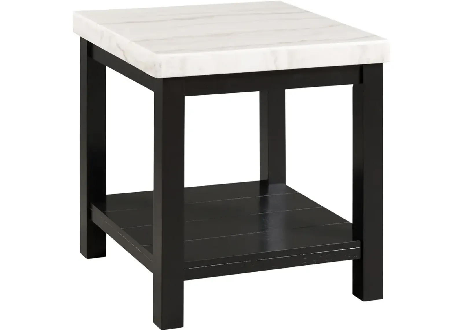 Jordie Marble Square End Table