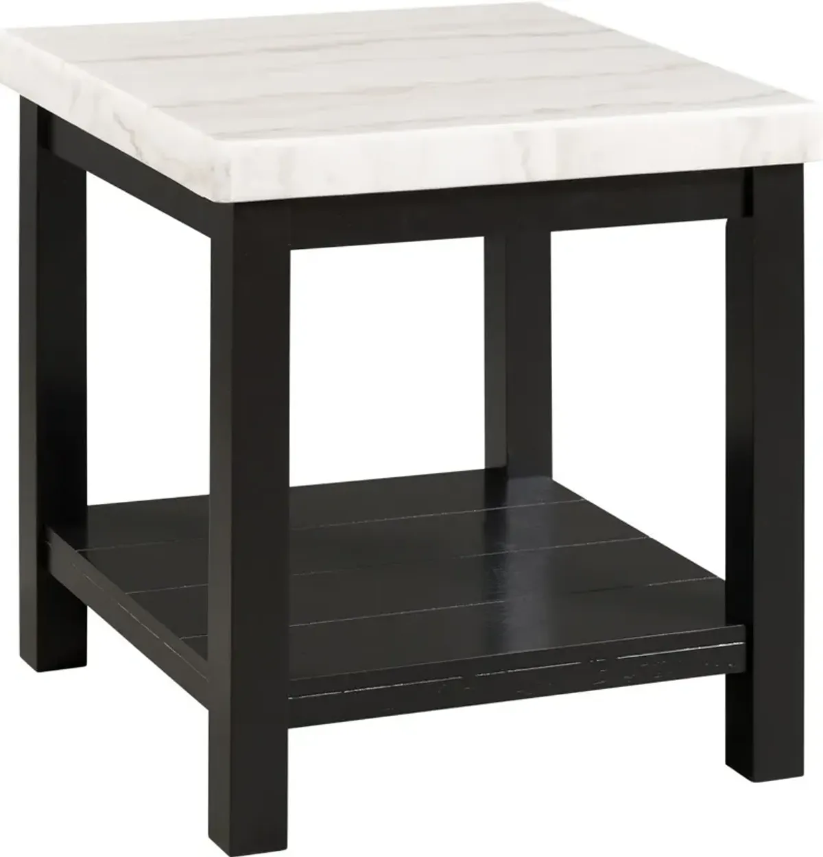 Jordie Marble Square End Table