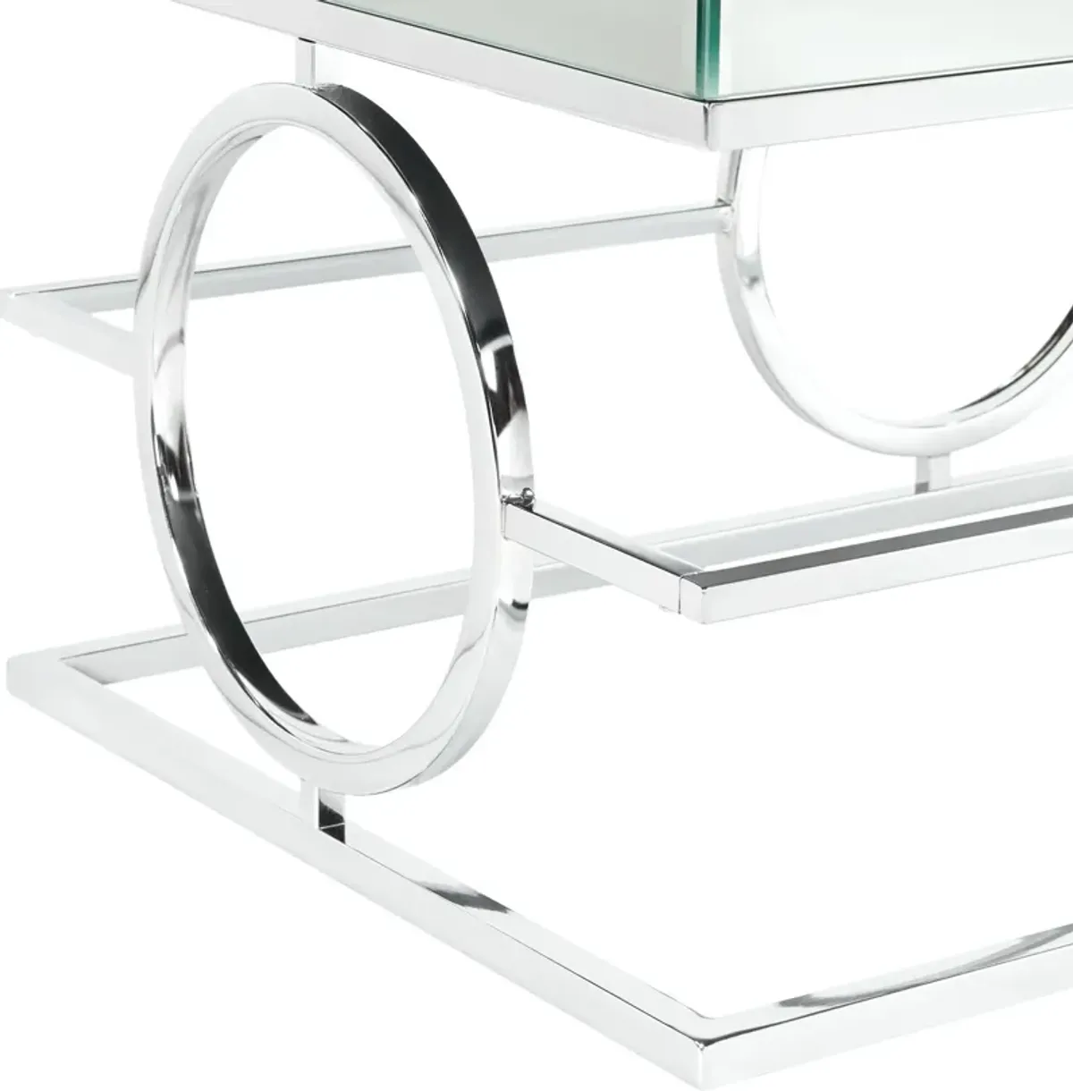 Rehan Rectangle Mirrored Coffee Table