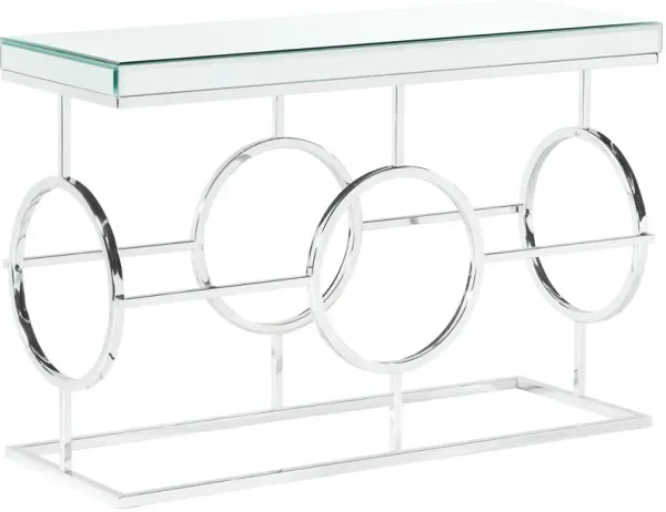 Rehan Mirrored Console Table