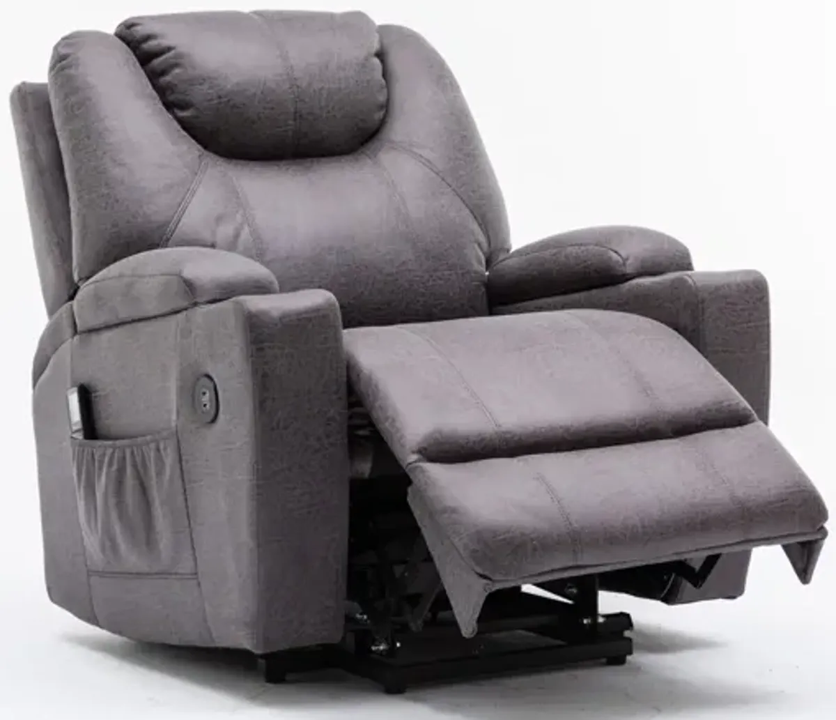 Deans Oversized Power Lift Recliner - Dark Gray