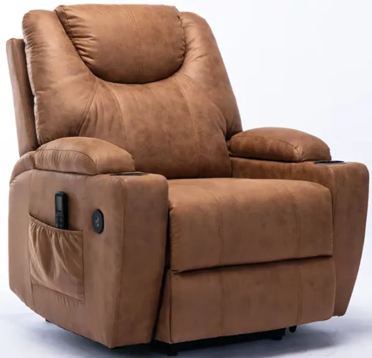 Deans Oversized Power Lift Recliner - Camel