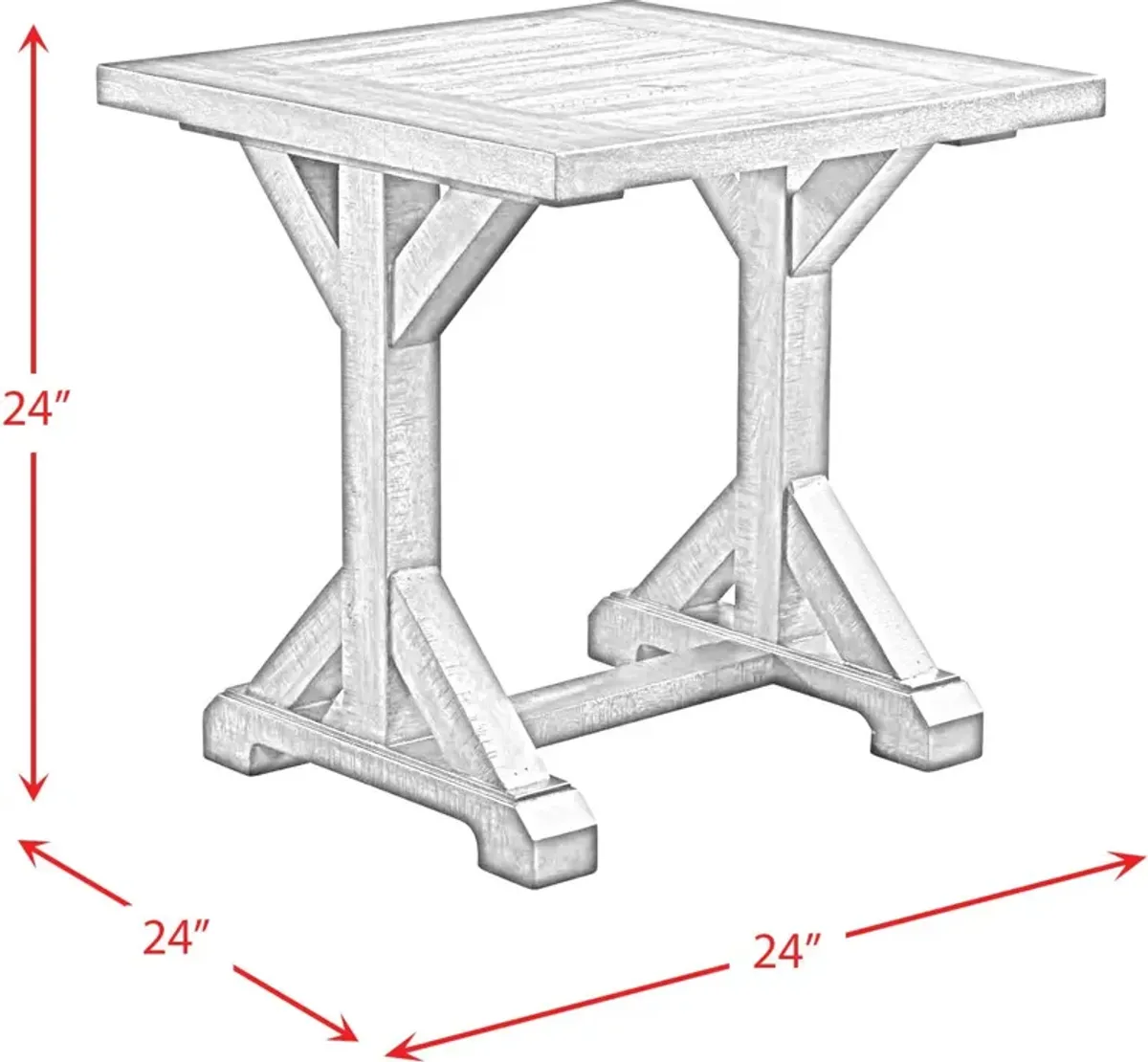 Rysa Trestle End Table