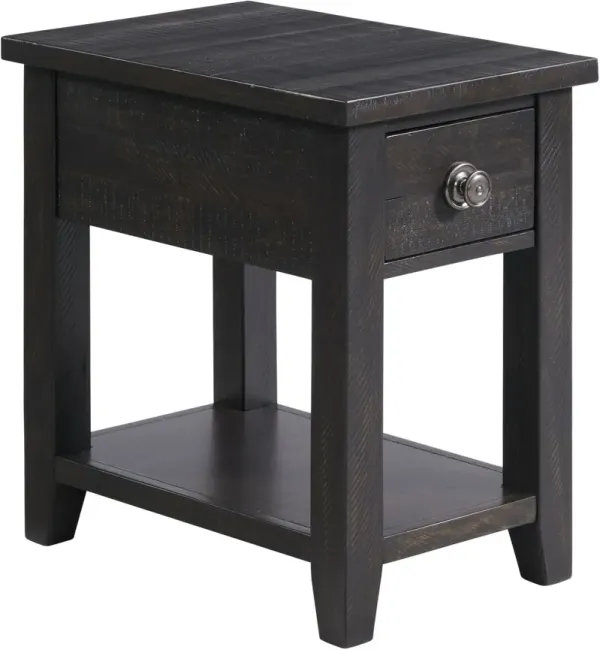 Holland 1-Drawer Side Table with USB Charging
