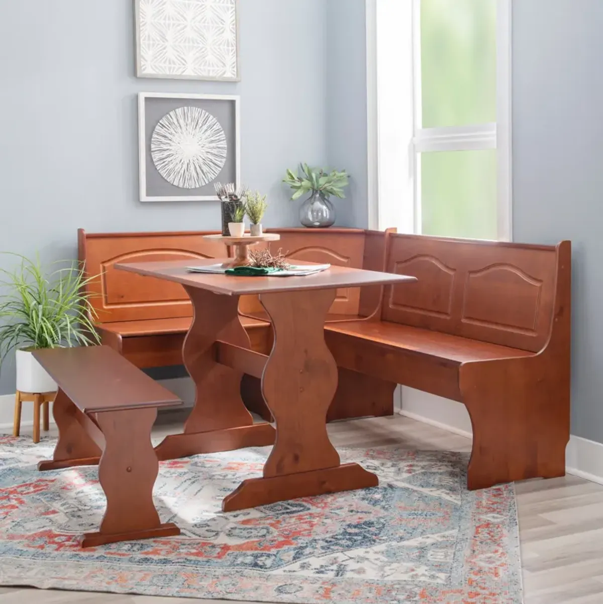 Chelsea Dining Table, Banquette and Bench - Walnut