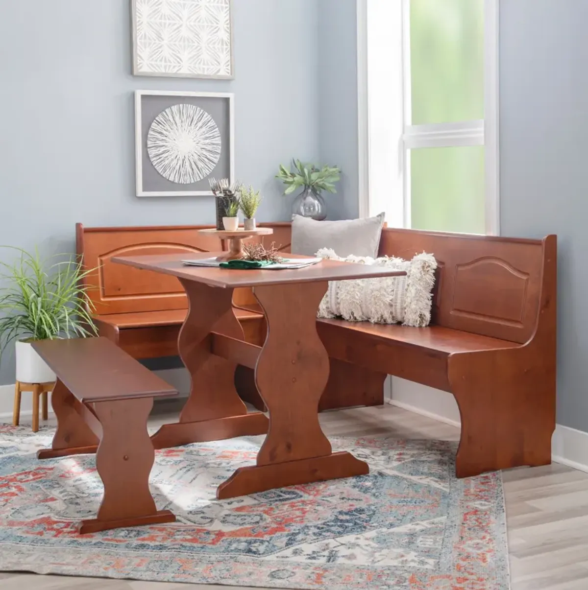 Chelsea Dining Table, Banquette and Bench - Walnut