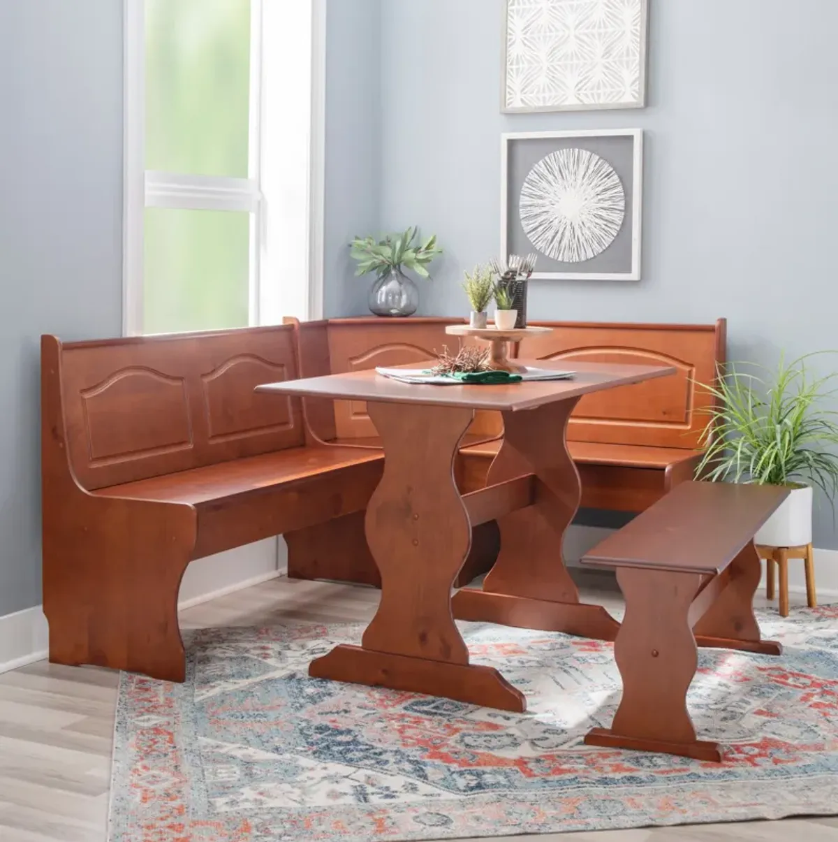 Chelsea Dining Table, Banquette and Bench - Walnut