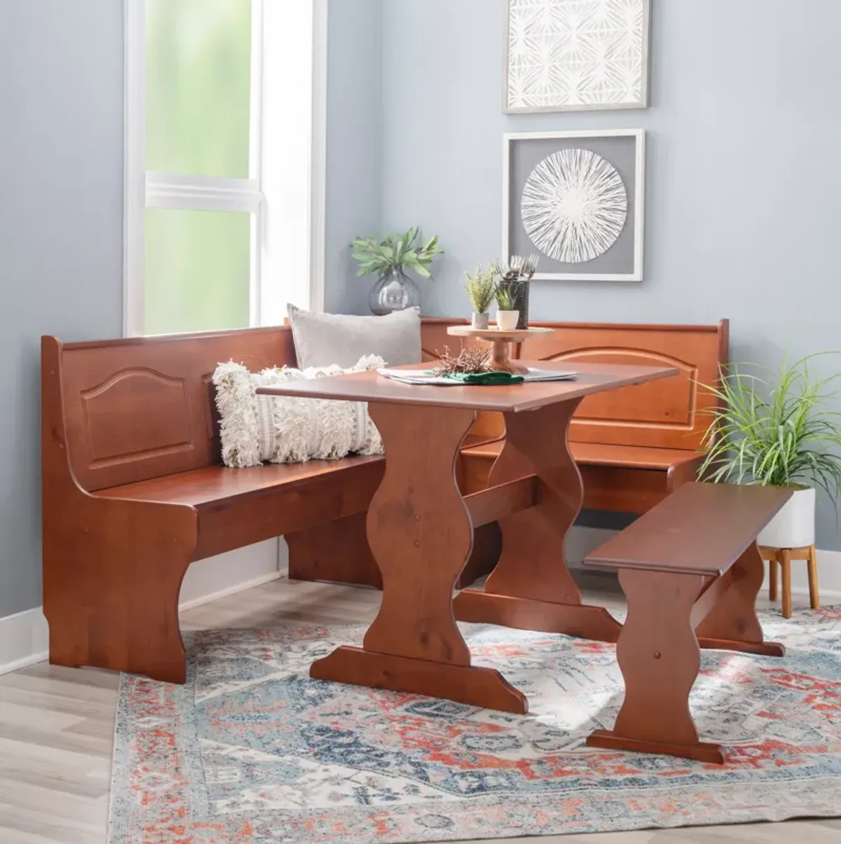 Chelsea Dining Table, Banquette and Bench - Walnut