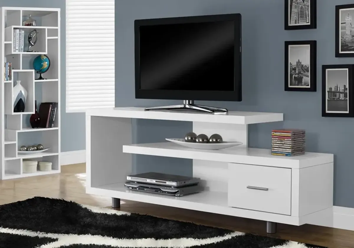 Amado 60" TV Stand - White