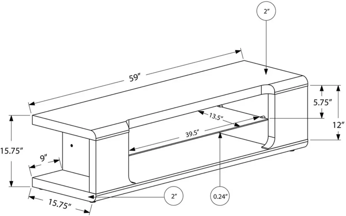 Glencoe 60" TV Stand