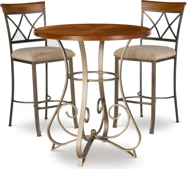 Rosedale Pub Table and 2 Stools