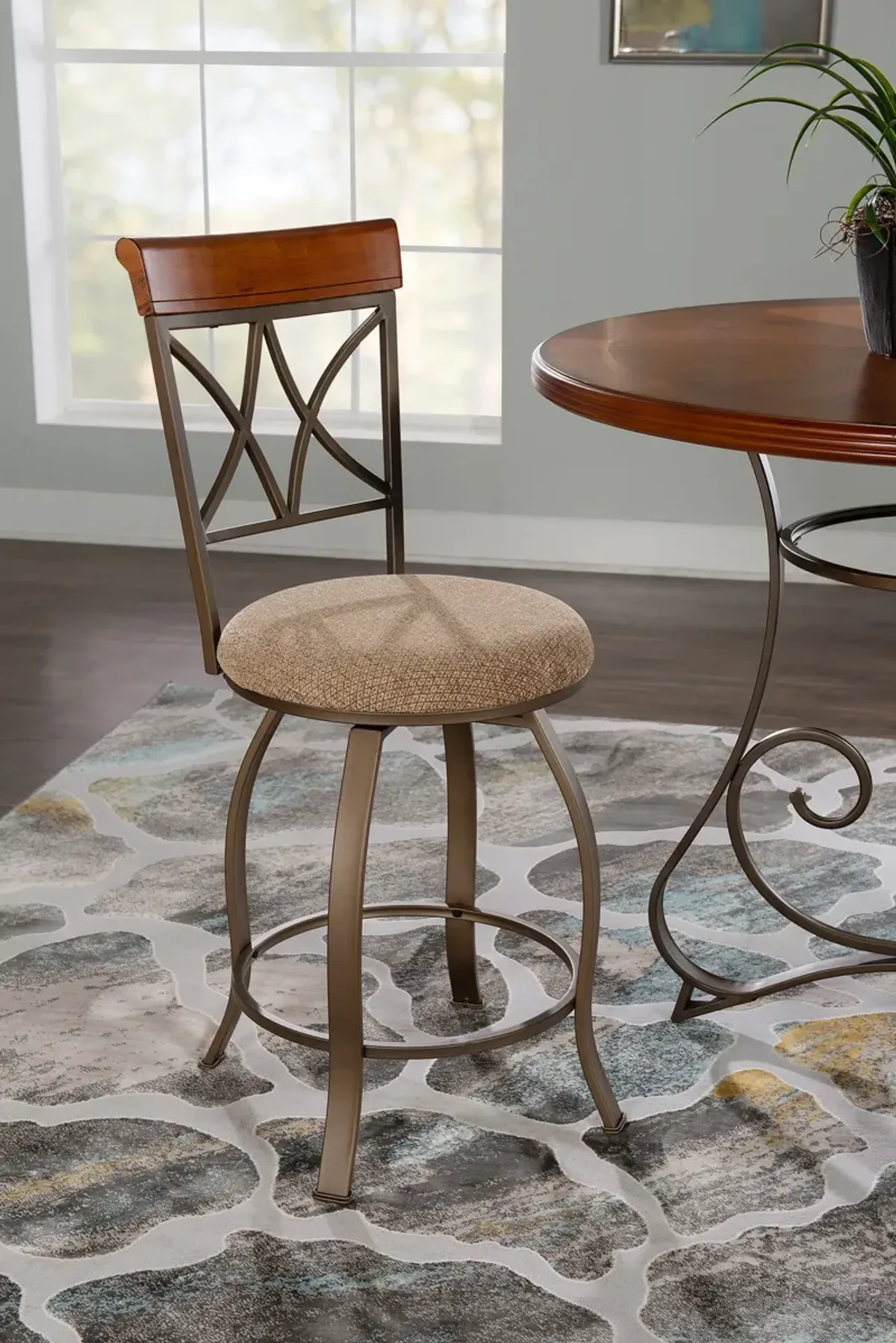 Rosedale Swivel Counter-Height Stool