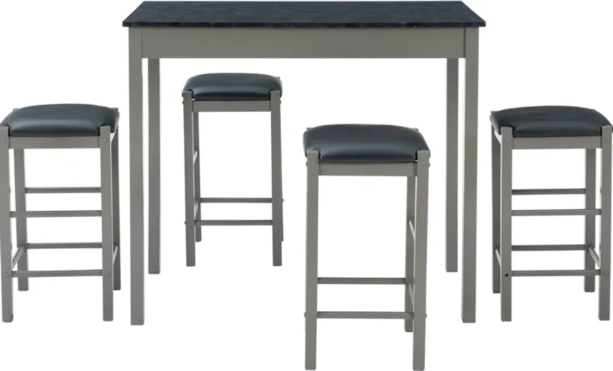 Brewer 5-Piece Counter-Height Dining Set