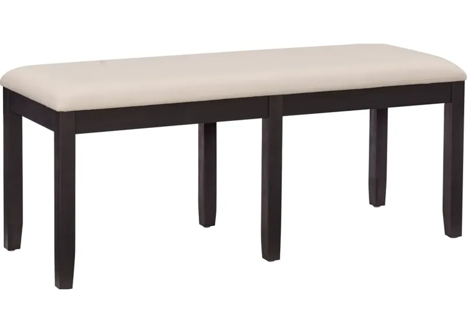 Rozon Backless Dining Bench - Dark Cherry