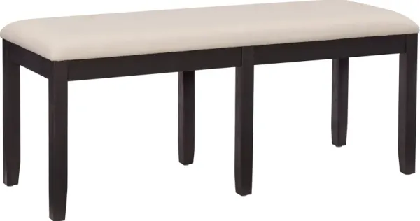 Rozon Backless Dining Bench - Dark Cherry