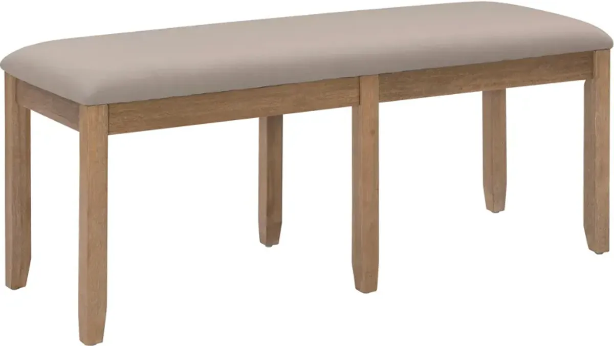 Rozon Backless Dining Bench - Natural