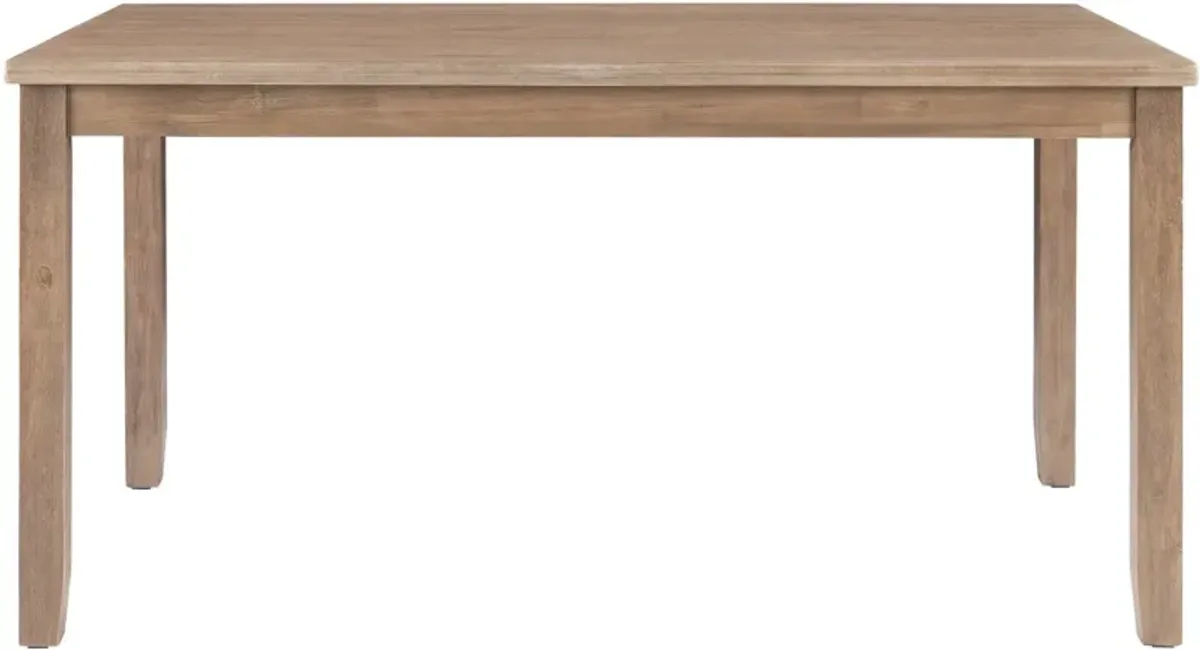 Rozon Dining Table, 4 Side Chairs and Bench - Natural