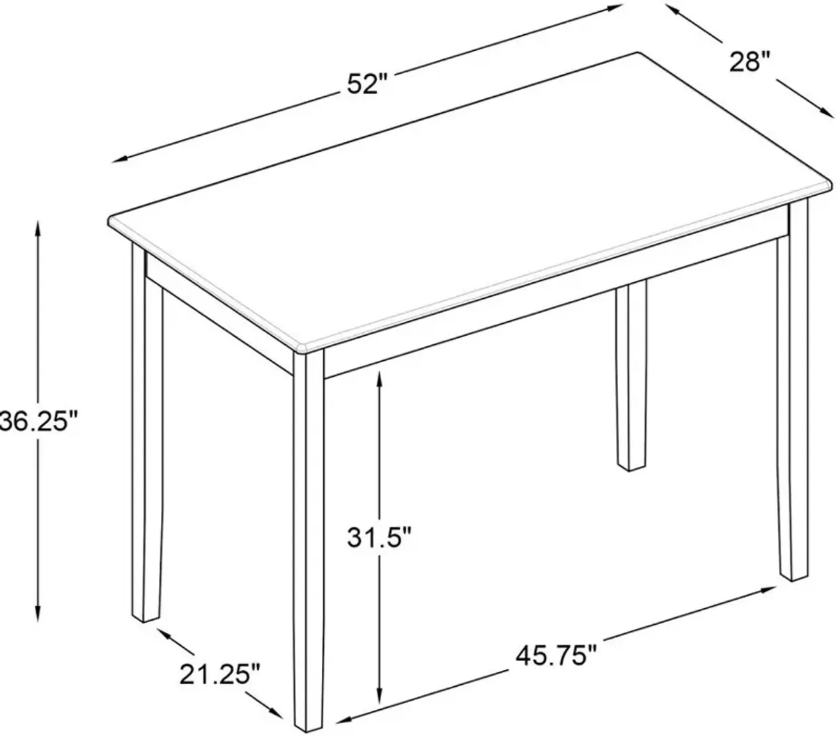 Rozon Counter-Height Dining Table - Natural