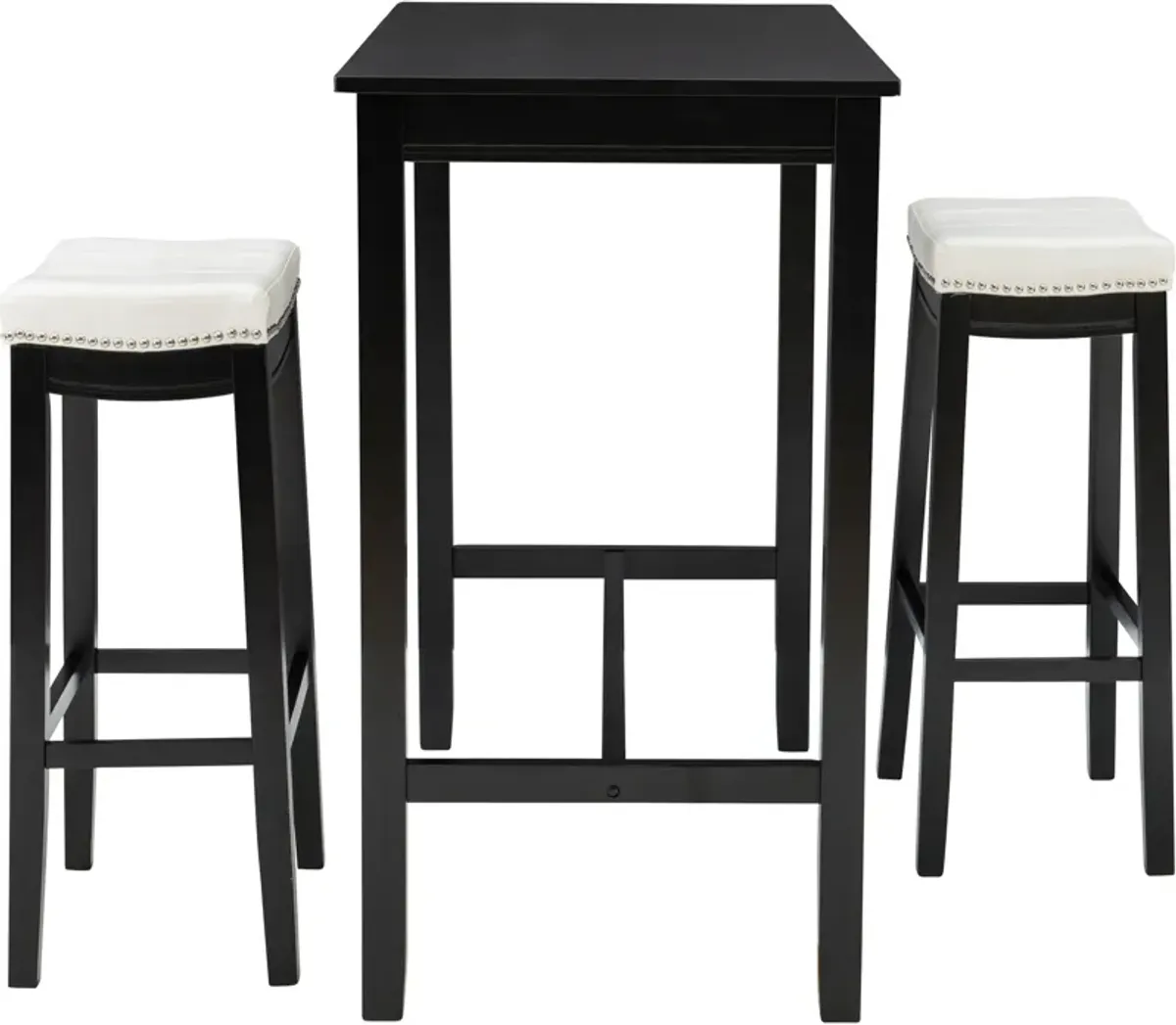 Wilcox 3-Piece Bar Set - Black/White