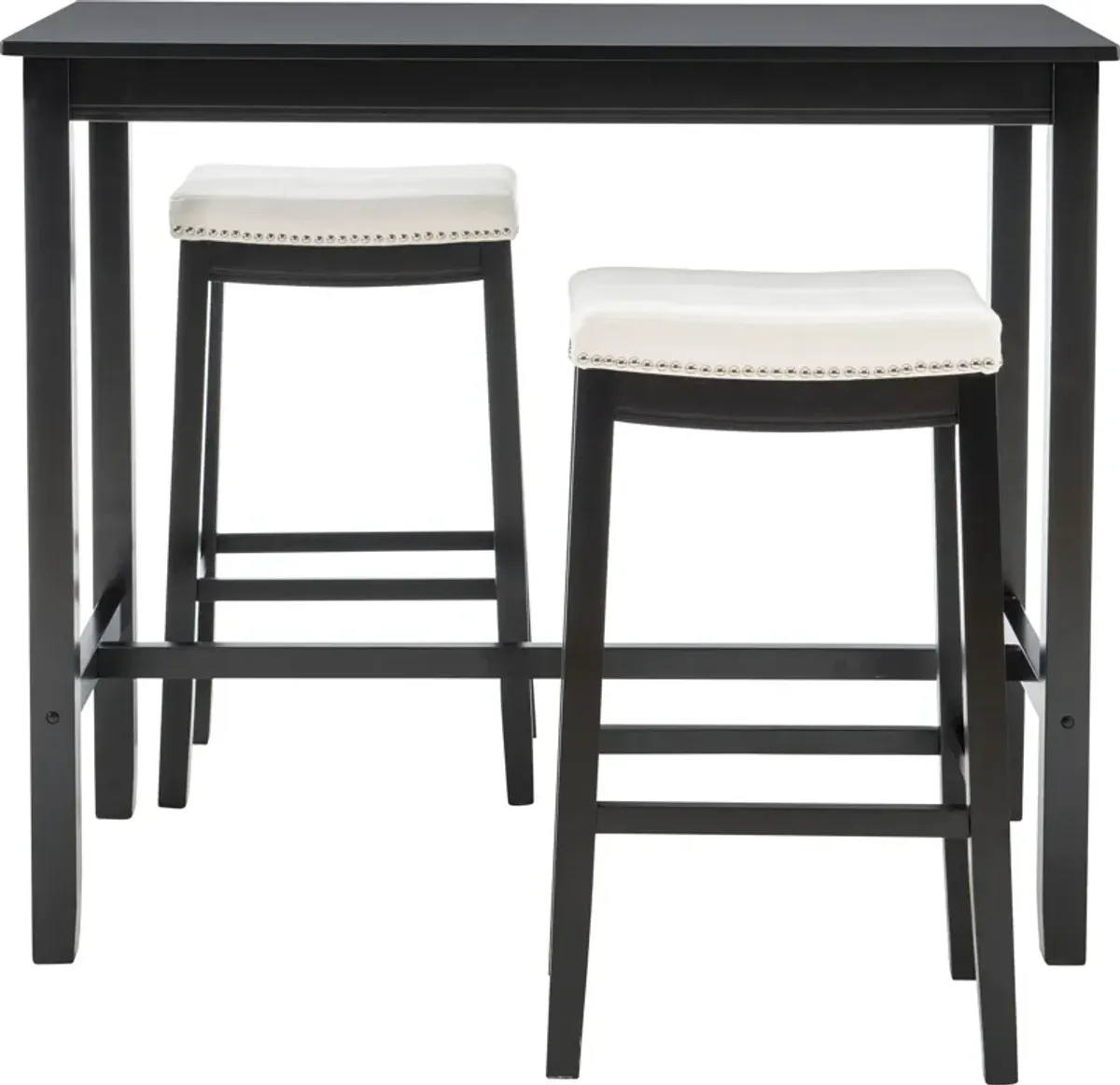 Wilcox 3-Piece Bar Set - Black/White