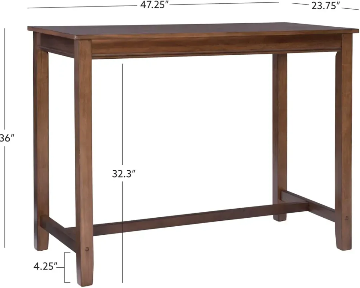 Wilcox Counter-Height Table - Rustic Brown