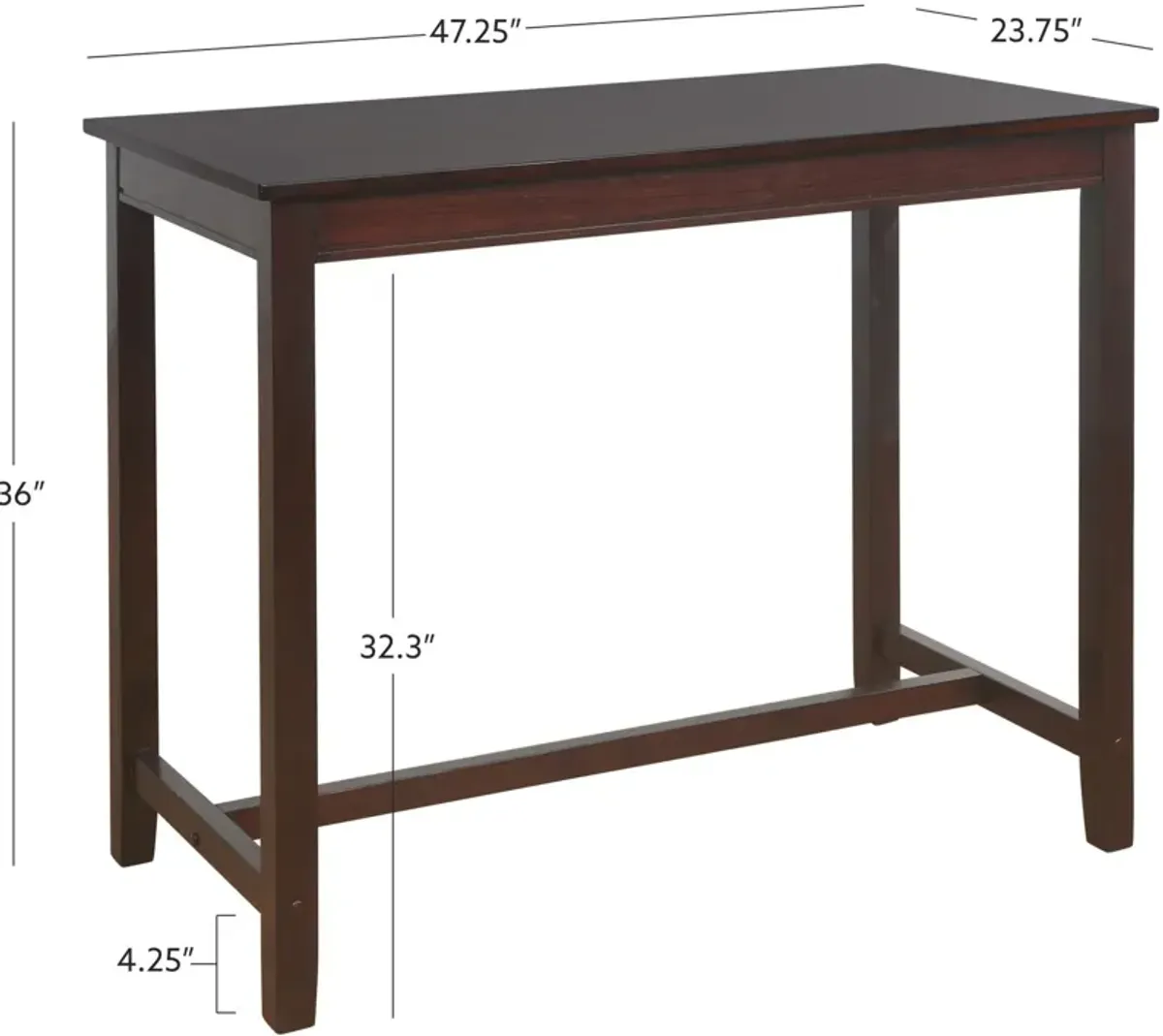 Wilcox Counter-Height Table - Walnut