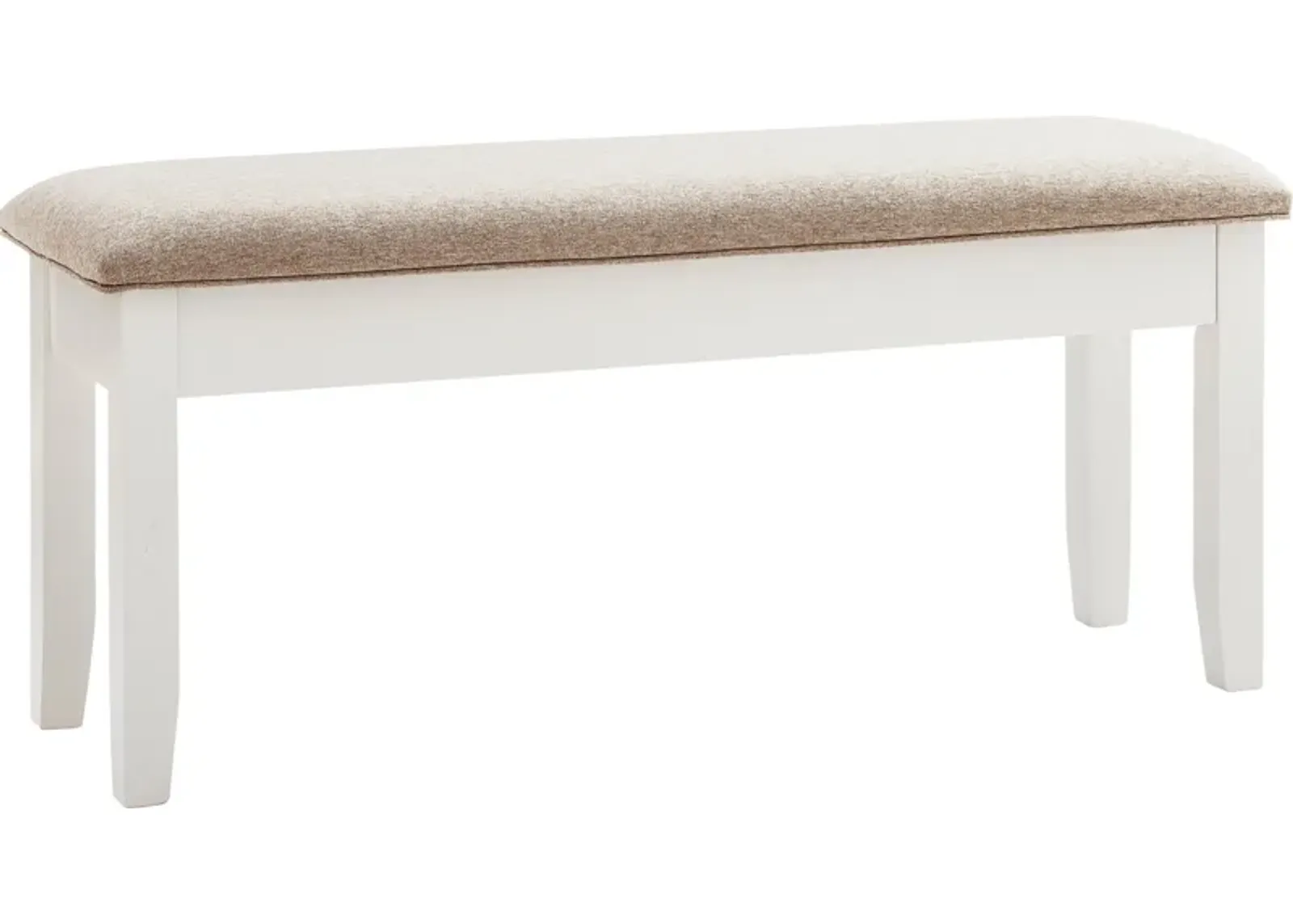 Bassett Dining Bench - Honey/White