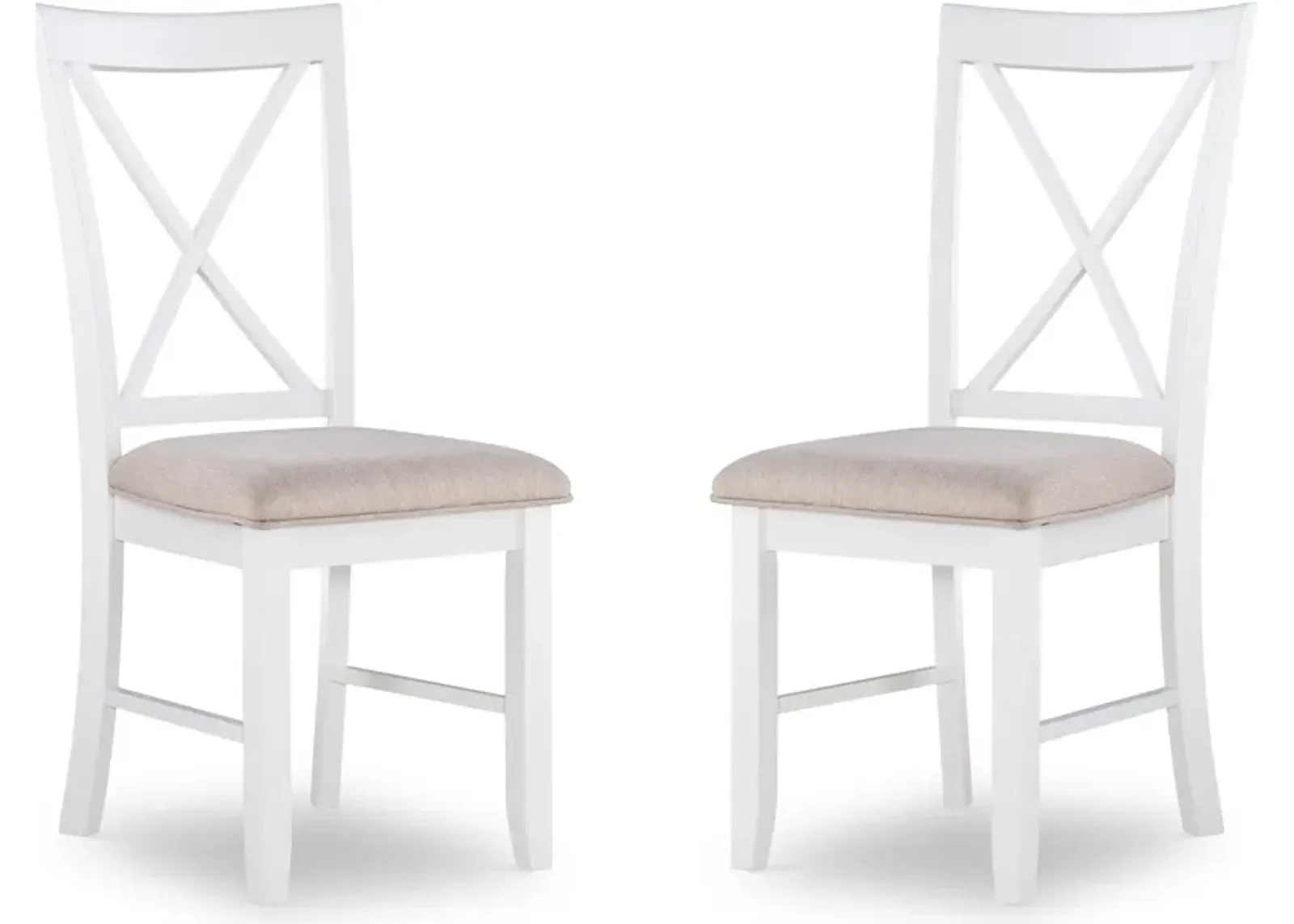 Bassett Set of 2 Dining Chairs - Honey/White