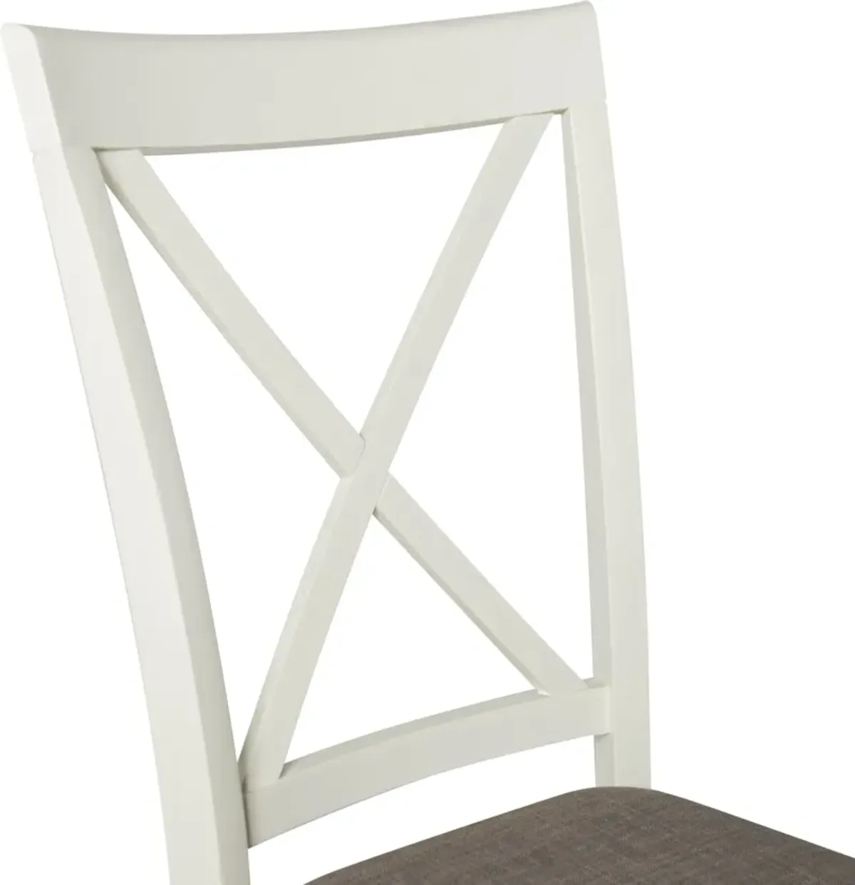 Bassett Set of 2 Dining Chairs - White/Taupe