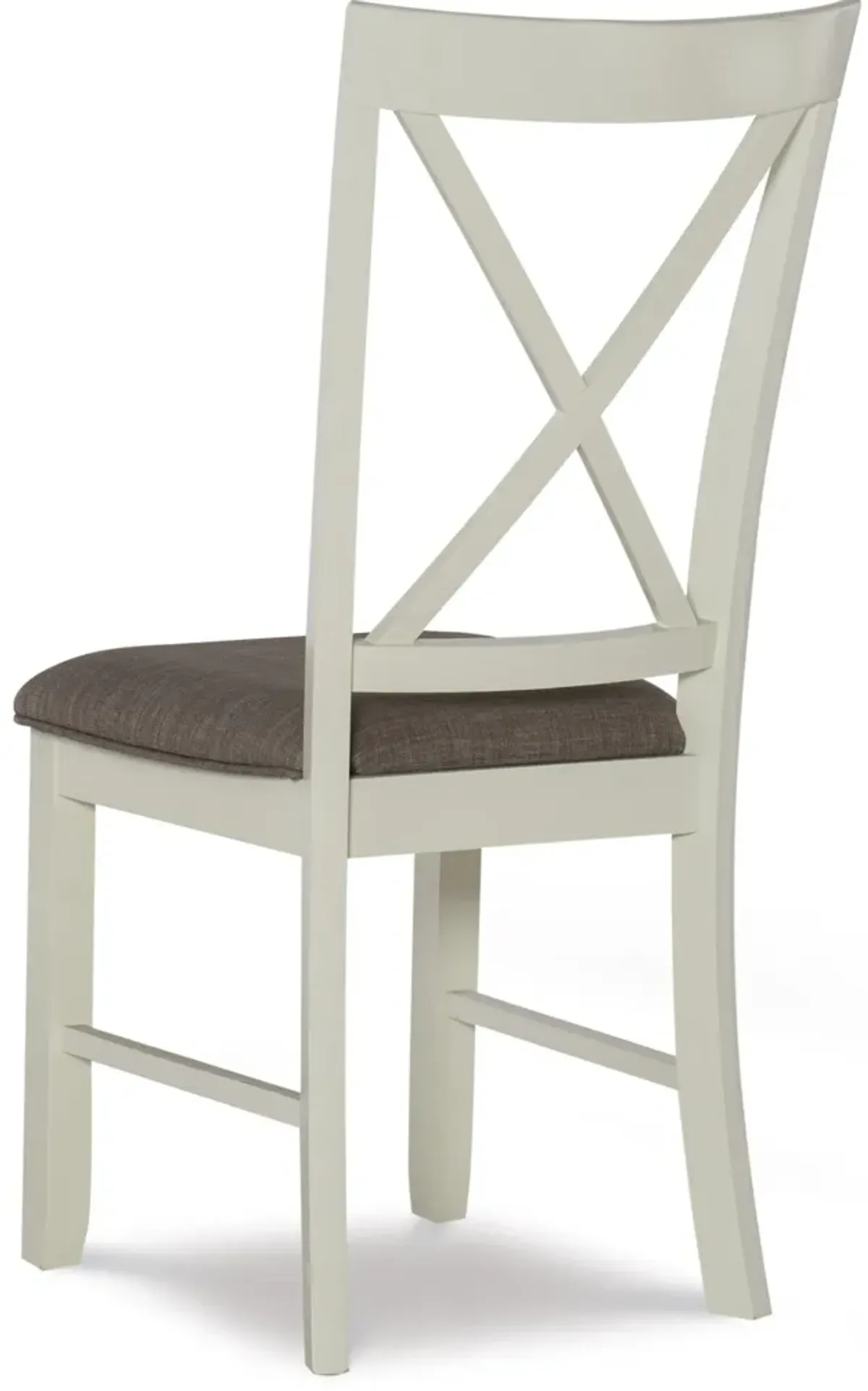 Bassett Set of 2 Dining Chairs - White/Taupe