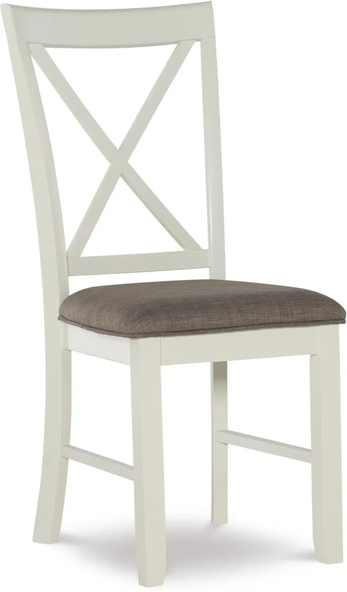 Bassett Set of 2 Dining Chairs - White/Taupe